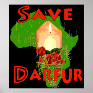Póster Salvar Darfur
