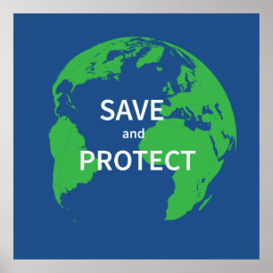 Poster Salvar e proteger