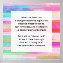 Salvar faixas de água de aviso do planeta Terra