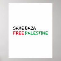 Salvar Gaza Liberdade Palestina Preta Vermelha Ver