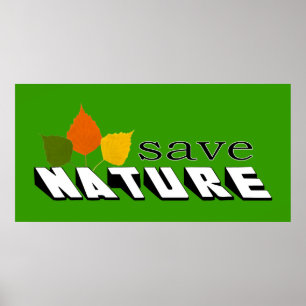 Poster Salvar natureza