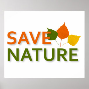 Poster Salvar natureza