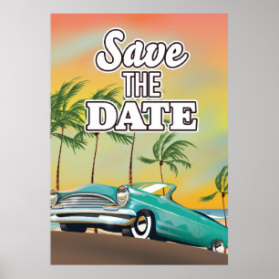 Poster Salvar o carro clássico de data