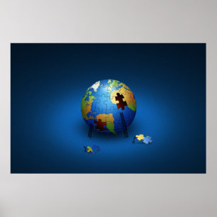 Póster Salvar o planeta