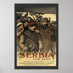 Poster Salvar o vintage da Primeira Guerra Mundial de