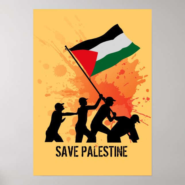 Poster Salvar Palestina (Frente)