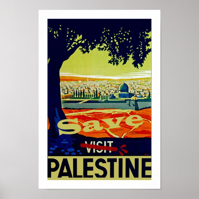 Poster Salvar Palestina (Frente)