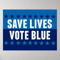 Salvar Vidas Votar Azul
