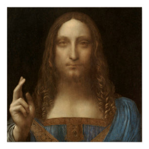 Póster Salvator Mundi por Leonardo da Vinci