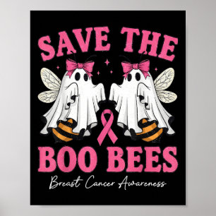 Poster Salve A Consciência Do Cancer De Mama Das Abelhas