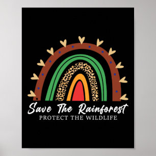 Poster Salve A Floresta Tropical Protege O Ambiente Da Vi