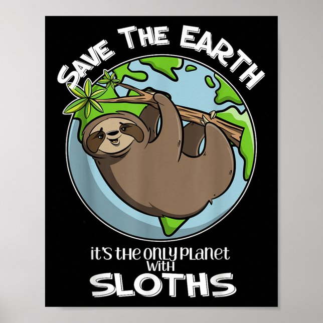 Poster Salve A Terra É O Único Planeta Com Largas Cortada (Frente)