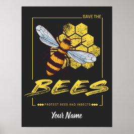 Poster Salve as Abelhas para apicultor e Apicultor