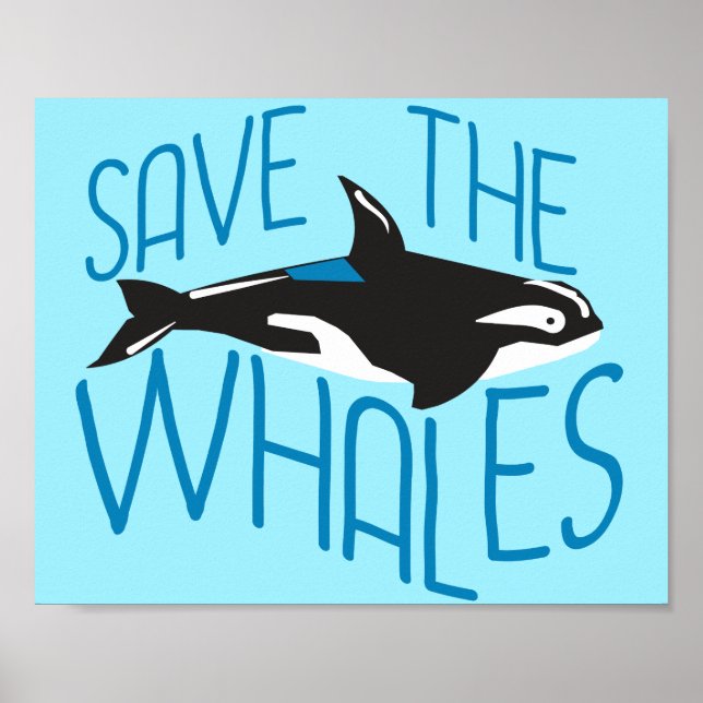 Poster Salve as Baleias (Frente)