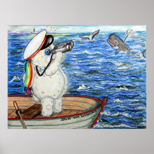 Poster Salve as Baleias (Frente)