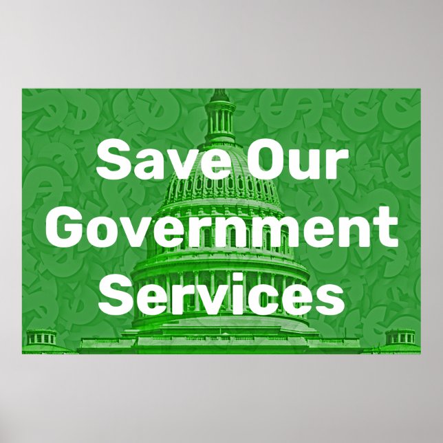 Poster Salve Nossos Serviços Governamentais (Frente)