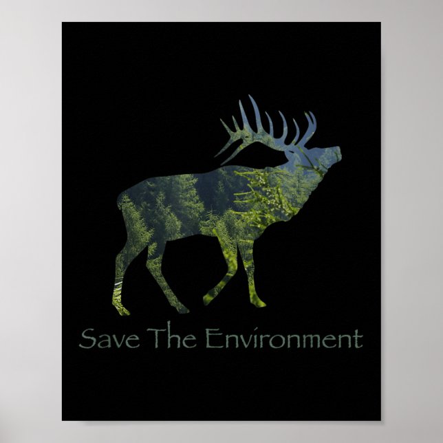 Poster Salve O Ambiente De Silhouette (Frente)