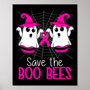 Poster Salve O Hallowee De Consciência Do Cancer De Belas