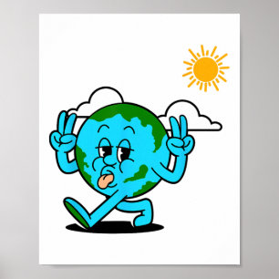 Poster Salve O Planeta Do Ambiente Do Dia Da Terra