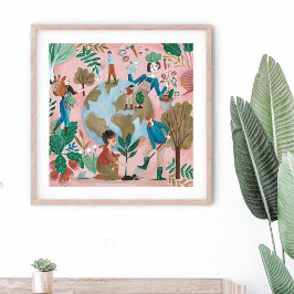 Poster Salve o planeta terra