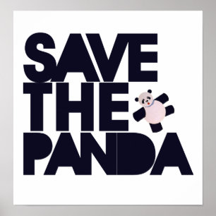Póster Salve o Urso de Panda