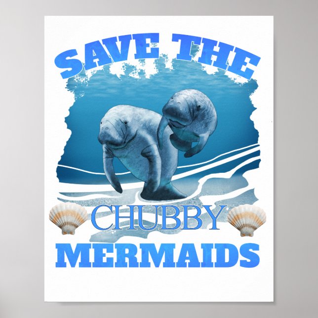Poster Salve Os Motores De Sereias Chubby (Frente)