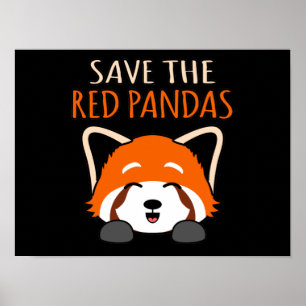 Poster Salve Os Pandas Vermelhos Pet Animal Panda Panda P