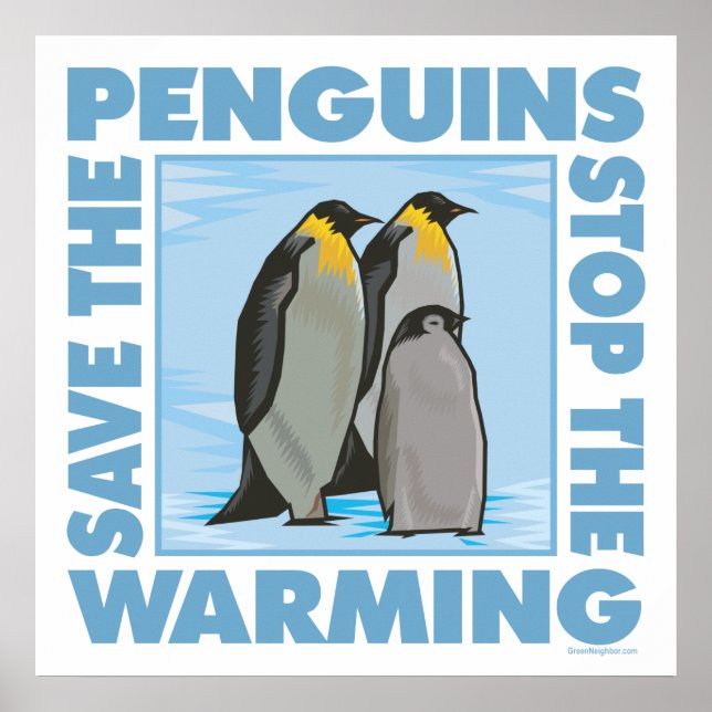 Poster Salve os pinguins (Frente)