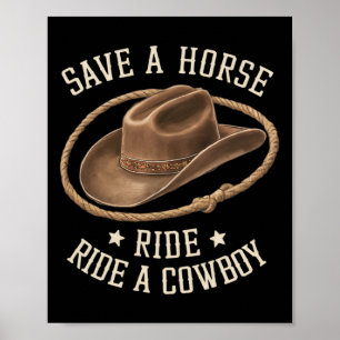 Poster Salve Uma Corrida De Cavalo Uma Coroa Engraçada Ro