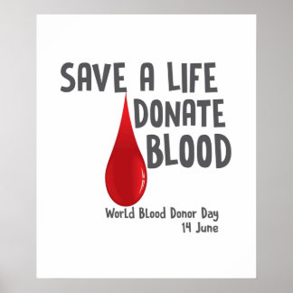 Poster Salve Uma Doação De Vida No Dia Mundial Do Doador