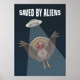Poster Salvos por alienígenas no Dia de Ação de Graças