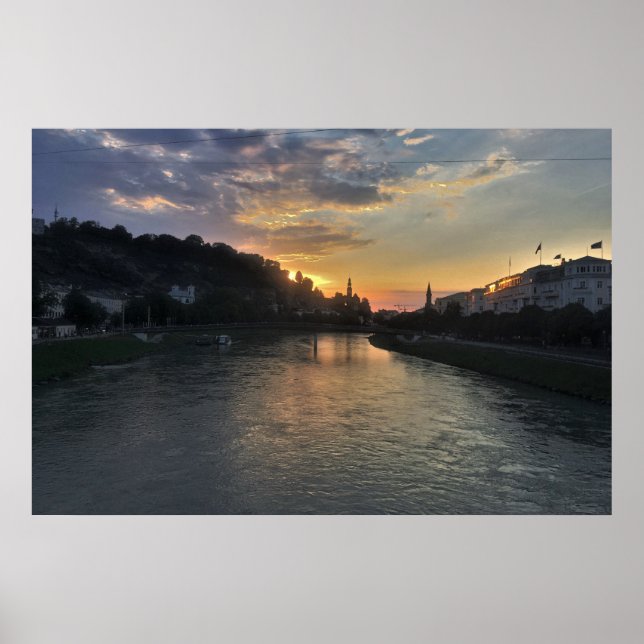 Poster Salzburg Sunset (Frente)
