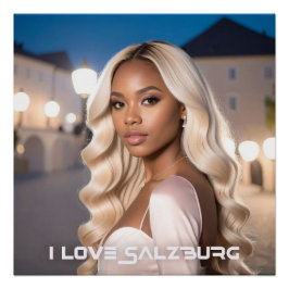 PÓSTER SALZBURGO - EU AMO SALZBURGO