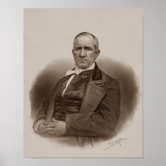 Poster Sam Houston Portrait (Frente)