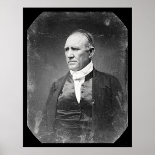 Póster Sam Houston Texas Daguerreotype 1841