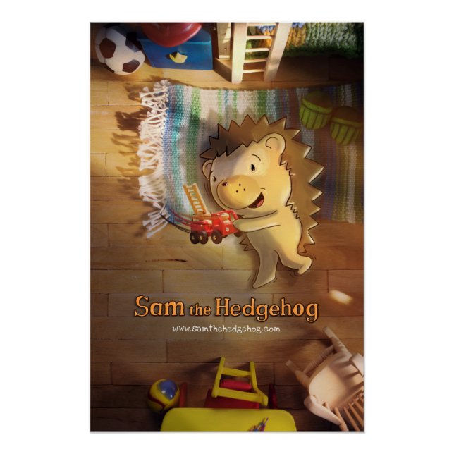 Póster Sam The Hedgehog Poster (Frente)
