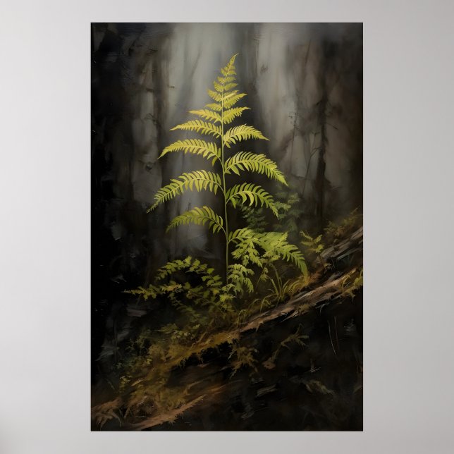Poster Samambaia Na Floresta Escura Academia, Botânico ,  (Frente)