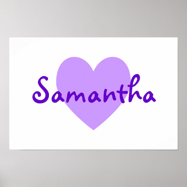Poster Samantha in Purple (Frente)