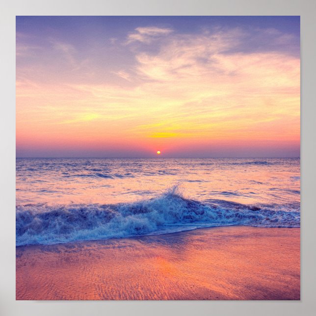 Poster Samoa de praia sunset (Frente)