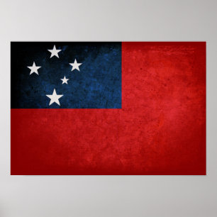 Póster Samoa Flag