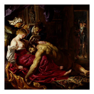 Póster Samson e Delilah por Peter Paul Rubens