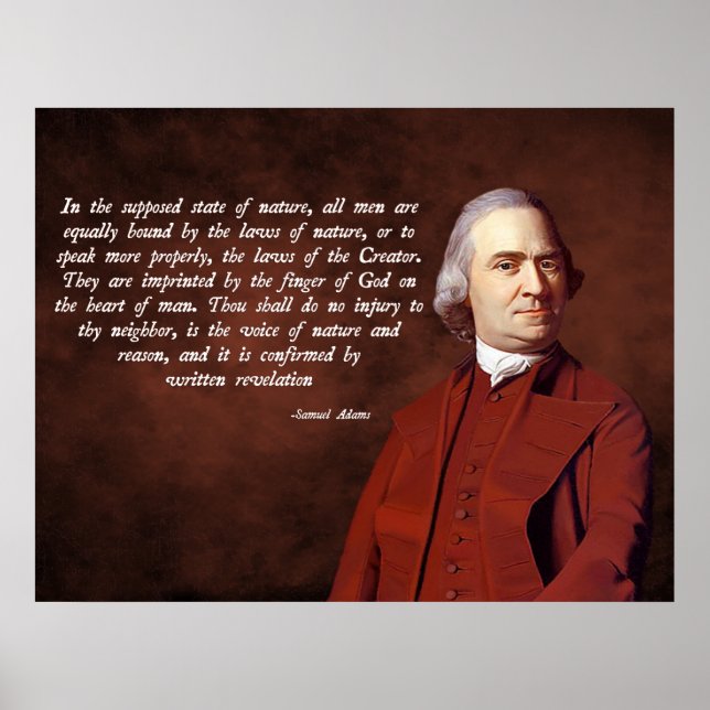Póster Samuel Adams Deus (Frente)