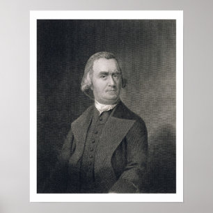 Póster Samuel Adams, gravado por G.F. Tempestade