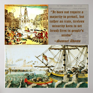 Póster Samuel Adams - Revolta em Boston