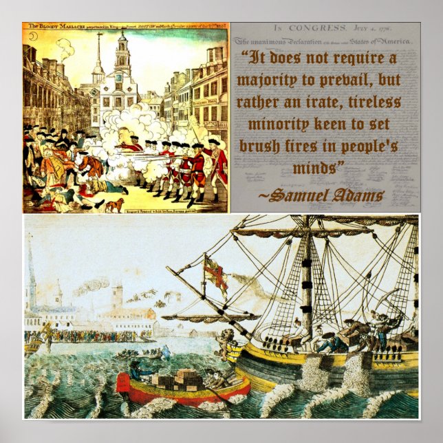Póster Samuel Adams - Revolta em Boston (Frente)