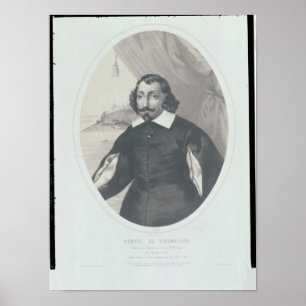 Poster Samuel de Champlain 1854