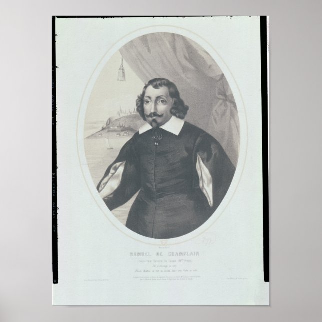 Poster Samuel de Champlain 1854 (Frente)
