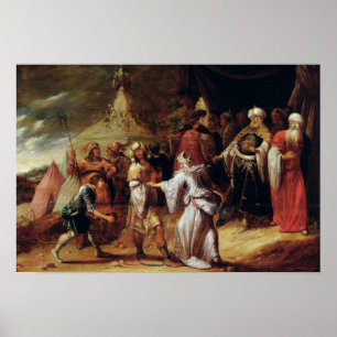 Póster Samuel que mata Agag, rei do Amalekites