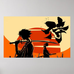 Poster Samurai do Pôr do Sol Vin