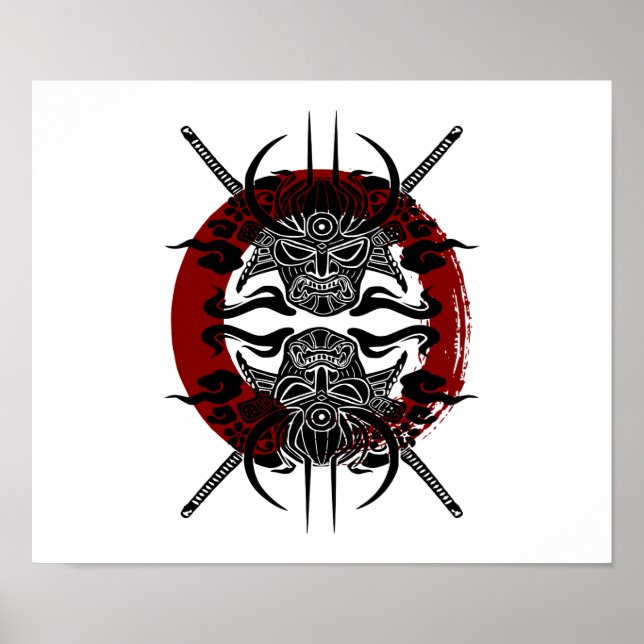 Poster Samurai Enso Circle (Frente)